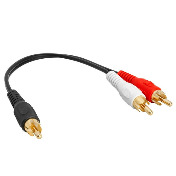 Cmple - Y-Adapter (1 RCA Plug to 2 RCA Plugs)