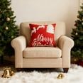 thumbnail image 1 of PEONAVET Polyester Pillowcase Christmas Pillowcase Christmas Tree and Christmas Snowflake Embroidery Pillowcase About 18 X 18 Inches Suitable for Christmas Decoration Home Decoration, 1 of 6