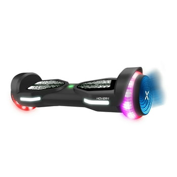 Hover-1 Allstar 2.0 Hoverboard, Black, LED Lights, Max Weight 220 Lbs., Max Speed 7 Mph, Max Distance 7 Miles