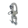 thumbnail image 4 of 4 Pcs Stainless Steel 5" SWIVEL Jaw Snap Shackle Sailboat Quick Release Locking, 4 of 9