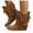 Brown, variant on Women's Fringe Western Boots Suede Tassel Cowboy Mid Calf Booties Vintage Low Heel Retro Slip on Winter Dress Shoes Black 9.5