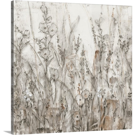 Great BIG Canvas | "Embellished Shadows II" Canvas Wall Art - 16x16