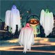 thumbnail image 2 of Toystoory 3 piezas de Halloween colgante Spectre Horror Flying colgante luminoso casa embrujada decoración para porche delantero patio césped Kits de decoración para fiestas, 2 of 6