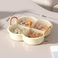 thumbnail image 6 of TISHITA Appetizer Platter Dried Fruit Tray Snack Serving Plate Dishes Candy and Nut Serving Platter for Cakes Home Table Dinner Table Orange Handle, 6 of 7
