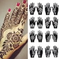thumbnail image 2 of 2025 New Professional Henna Stencil Temporary Hand Tattoo Body Art Sticker Template Wedding Tool Flower Tattoo Stencil, 2 of 4