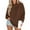 Coffee, variant on Women's Fashion Oversized Drop Shoulder Long Sleeve Sweatshirt Solid Color Hooded Sweatshirt for Casual Wear,Wine,M