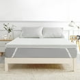 thumbnail image 1 of Yesfashion Mattress Topper, 4 Inch Dual Layer Memory Foam Mattress Topper with Bamboo Cover, Medium Firm Topper, 1 of 8