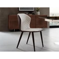 thumbnail image 3 of Casabianca Home Olivia Set of 2 Polyurethane Leather Dining Chairs - Beige, 3 of 4