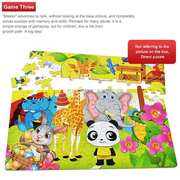 Amerteer Wooden Jigsaw Puzzles for Kids Ages 3-8 Toddler Puzzles