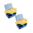 thumbnail image 1 of Oleegame 2PC Kids Snack Boxes For School Student Compartment Bento Box Children's Fruit Lunch Box Worker Microwave Heated Lunch Box Blue, 1 of 3