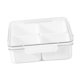 thumbnail image 2 of Contenedor de almacenamiento de alimentos Plato dividido extraíble con tapa Rejilla múltiple dividida Cuadrado 4 compartimentos., 2 of 9