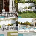 thumbnail image 4 of Atilioo 3 Piece Patio Furniture Set, Textilene Outdoor Furniture Set with Chairs & Table, Conversation Set for Lawn, Garden, Balcony, Yard, Poolside, Gray, 4 of 8