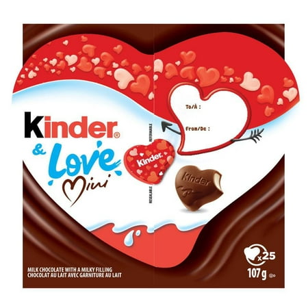 Kinder & Love Mini, 25 Mini Coeurs au Chocolat