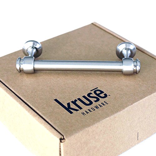 Kruse Hardware - (Lot de 10) Tirette de Porte et Tiroir Milano - 4 Po de Centre à Centre, Nickel Satin Brossé