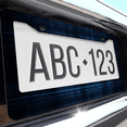 thumbnail image 6 of 1 Pcs Blue Plaid License Plate Frame, License Plate Cover for Car Decorative Parts, Aluminum License Plate Bracket Holder Rust-Proof Weather-Proof for US Standard Car, 6 of 9
