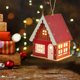 thumbnail image 1 of Adorno Navideño Luminoso de Madera con Forma de Cabaña | Decoración con Luz Led Multicolor de 9 X 7,5 X 6 Cm | Funciona con Pilas | Regalo Navideño Ideal | 1 Unidad, 1 of 6