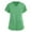 02# Green, variant on Scrub Top for Women, Pocket V-Neck Scrub Tops Women Workwear, Premium 4-Way Stretchy Medical Top L Polyester