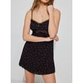thumbnail image 2 of Biezeib Women's Mini Dress Slim Bow Lace Trim Sweetheart Neck Backless Adjustable Spaghetti Strap Plaid Dress for Party Club Cocktail, 2 of 6