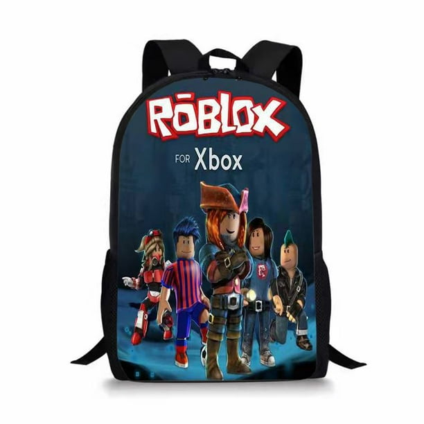 Roblox-mochila de juego de mundo Virtual para hombre y mujer, bolsa de viaje para estudiantes, bolsa para ordenador, aligeramiento de hombros con cremallera