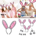 thumbnail image 5 of Rabbit Ears Headbands Tail Rabbit Ears Hair Hoop Rabbit Cosplays Set for Easter, 5 of 13