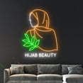 thumbnail image 3 of Handmadetneonsign Hijab Woman Face Led Sign, Hijab Beauty Neon Sign, Wall Decor, Face Girl Neon, 3 of 5