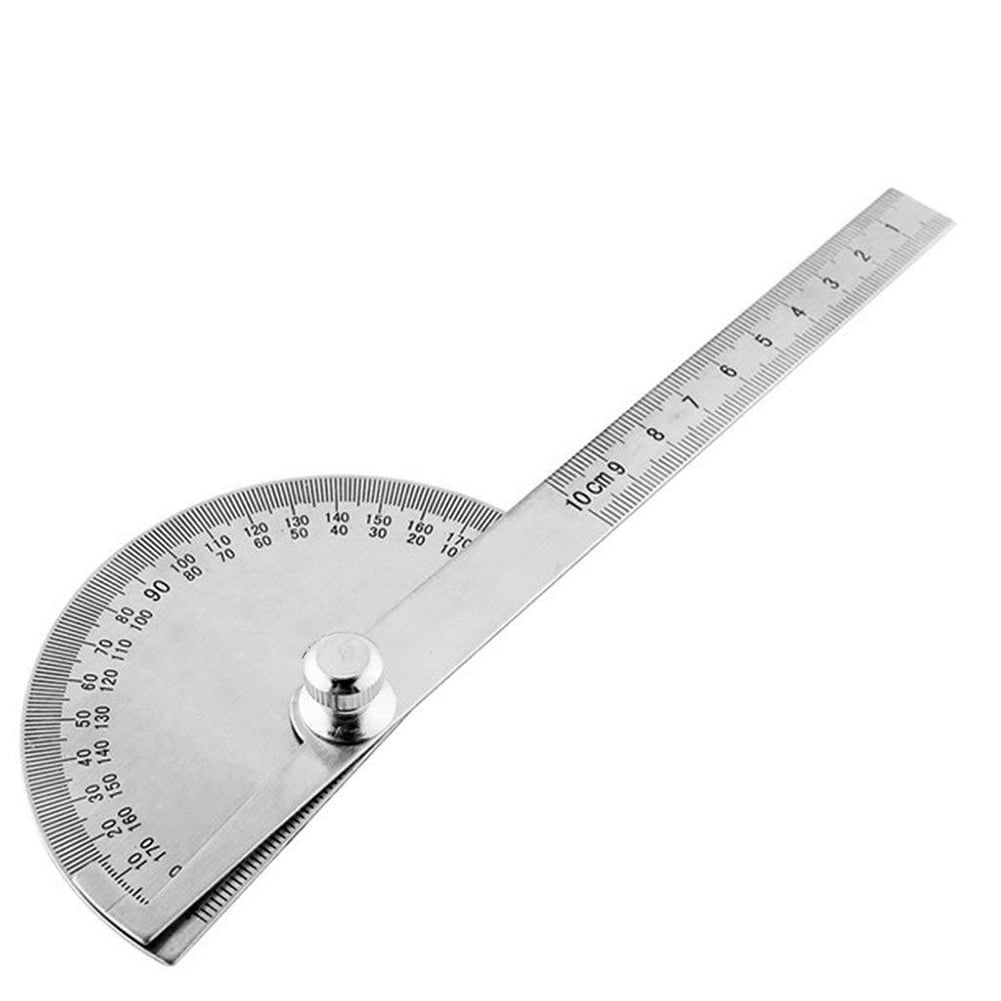 Steel 180 degree Protractor Angle Finder Measuring Rotary Tool O9T7 