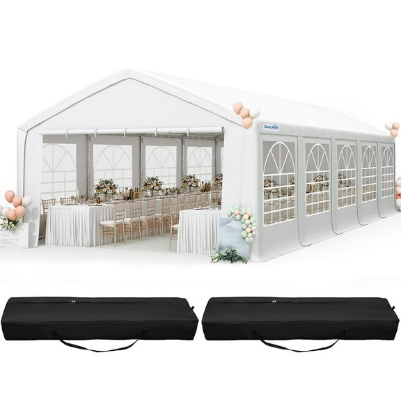 Quictent 16'X32' Party Tent Wedding Tent Outdoor Gazebo Event Shelter Canopy