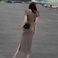 thumbnail image 2 of 100% Brand New,S/M/L/XL Womens Black Dress, short-Sleeve, V Neck,Cocktail Party Dress, 2 of 5