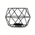 thumbnail image 1 of Moyic Portavelas geométrico apto para candelero Cobre 3D Geométrico Alambre de hierro Portavelas Candelabro Boda Vacaciones Cumpleaños Navidad Decoración del hogar Negro Moyic HA026011-01, 1 of 1