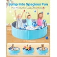 thumbnail image 3 of Large Ball Pit for Toddlers - 44 in Baby Ball Pit with Pop-Up Playmat, Foldable Kids Ball Pool, Dog Play Pit, Indoor and Outdoor Use, Hold Over 1000 Balls, Balls Not Include (Beige), 3 of 8