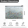 thumbnail image 4 of Suhoaziia Vintage Flower Cosmetic Bag for Purse Stylish Durable Toiletry Organizer,Waterproof Aesthetic Makeup Bag Organizer with Zipper, 4 of 7