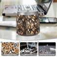thumbnail image 6 of Yayeee Ashtray with Lid for Cigarette Smokeless Stainless Steel Home Ash Holder, Metallic Flower, 6 of 7