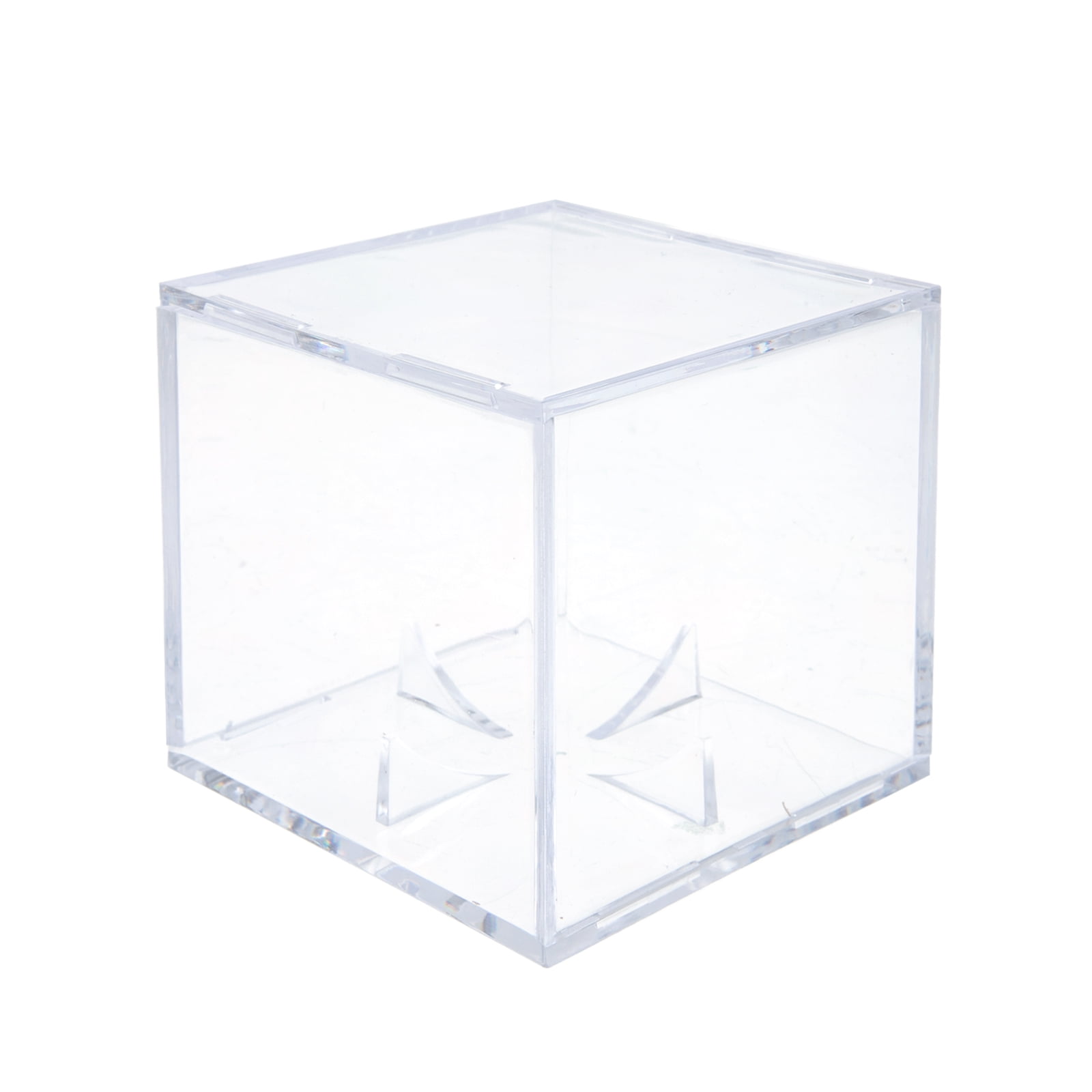 Display Case Baseball Box Acrylic Holder Clear Cube Football Ball