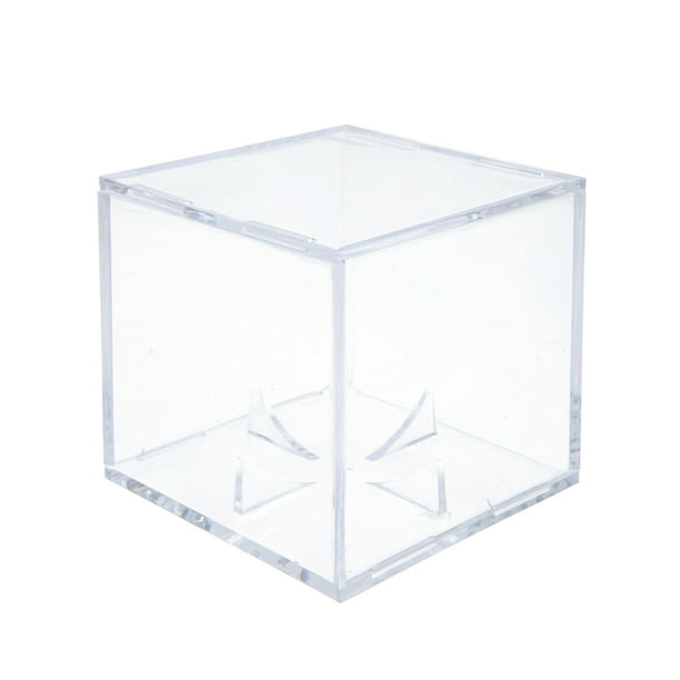 BRIGHTFUFU Caja de béisbol decorativa, soporte de béisbol para el hogar, funda de béisbol transparente, accesorio de béisbol