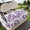 White Green Lavender Purple, variant on Golf Cart Seat Covers for 2 Seater,Flower Green Soft Microfiber Cart Seat Towel Blanket,Botanical Garden Florals Modern Art Absorbent Breathable Non Slip Bench Seats Protector for Golf Course 51"x31"