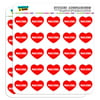 "I Love Heart - Sports Hobbies - Mahjong - 1"" Scrapbooking Crafting Stickers"