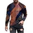 thumbnail image 2 of Qiopertar Liquidation à Moins de 5$ Chemise Décontractée à Rayures Imprimées Col Rond Manches Longues en Liquidation Offres d'Accès Anticipé, 2 of 3