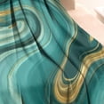 thumbnail image 3 of Teal Marble Gold Wave Pattern Blanket,Comfortable Soft Lamb Wool Throw Blanket,All Season,Warm Lightweight Blankets for Sofa Bed Couch Living Room Chair,30"x40", 3 of 4