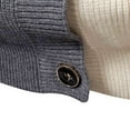 thumbnail image 3 of Betivan Mens Cable Knit Cardigan Open Front Sweater Casual Long Sleeve Button Coats Outerwear, 3 of 9