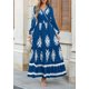 thumbnail image 2 of Vestido de invitada a la boda PRETTYGARDEN maxi floral con cuello en V para mujer, 2 of 8