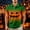 Dark Green, variant on KLHDSF Men's Halloween Gradient Polo Shirt Short Sleeve Henley Neck Stretchy Breathable Casual Party Top Cyan L