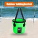 thumbnail image 5 of Eigraketly Cubo de agua plegable de PVC, lavabo, viaje, Camping, pesca, canotaje, organizador reutilizable, accesorios de contenedor Pescar Verde 12L Eigraketly OD022092-07, 5 of 6