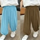 thumbnail image 3 of Odeerbi 2-12 Años Niños Niñas 2 Pcs Modal Sweatpants Entrenamiento de Verano Deportes Jogger Pantalones Respirables Joggers Casuales Sueltos, 3 of 4