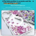 thumbnail image 4 of For iPhone 16 Plus Case Compatible with MagSafe Flower Pattern Printing TPU+PC Phone Cover - Style C, 4 of 5