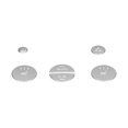 thumbnail image 1 of Ajuste de la perilla de la consola Aramox para Rover Range Rover Evoque 2012-2018 reemplazo de la cubierta de la perilla de la consola central de 6 piezas ANGGREK Otros, 1 of 8