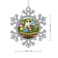 thumbnail image 2 of My Singing Monsters Snowflakes Ornaments Christmas Tree Decorations Alloy Hanging Decorations Snowflake Pendant 8 PCS, 2 of 8