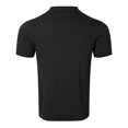 thumbnail image 5 of Men Shirts, Men's Fashion Knit Casual Solid Color Short Sleeve Turndown Collar Blouse Shirt, 5 of 6