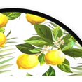 BESTKITTY Leaves Yellow Lemons Round Rugs 3 Feet Collection Circle Area