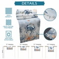 thumbnail image 6 of Crab Coastal Table Runner 70 Inches, Summer Beach Blue Ombre Coral Starfish Bed Runner Dresser Scarves Tabletop for Indoor Outdoor Parties/Ceremony/Banquet, 13" x 70", 6 of 9
