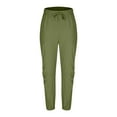 thumbnail image 5 of Stamzod Trousers for Men with Pockets Summer Solid Colid Elastic Waist Drawstring Pants Plus Size Baggy Casual Sweatpants for Men Army Green L, 5 of 7